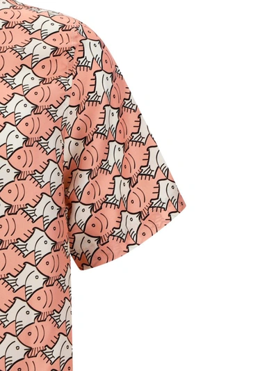 Botter Classic Short-sleeve Shirt In Pink Fish Silk