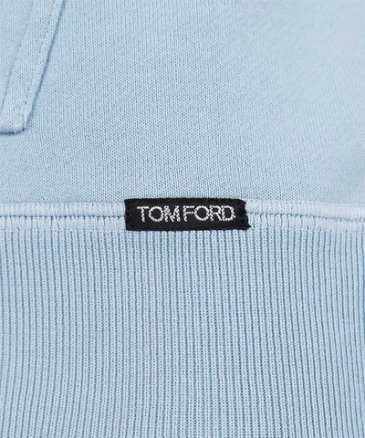 Shop Tom Ford Edy Hooded Wool Sweater In Light Blue