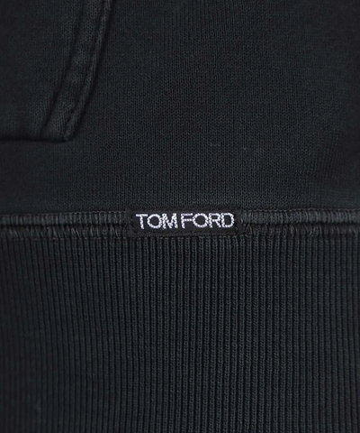Shop Tom Ford Edy Hooded Wool Sweater In Black