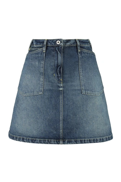 Shop Kenzo Denim Mini Skirt