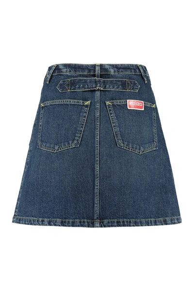 Shop Kenzo Denim Mini Skirt