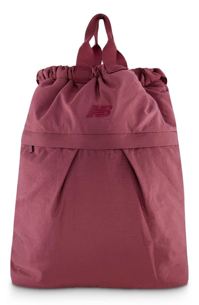 Shop New Balance Tote Backpack In Burgundy
