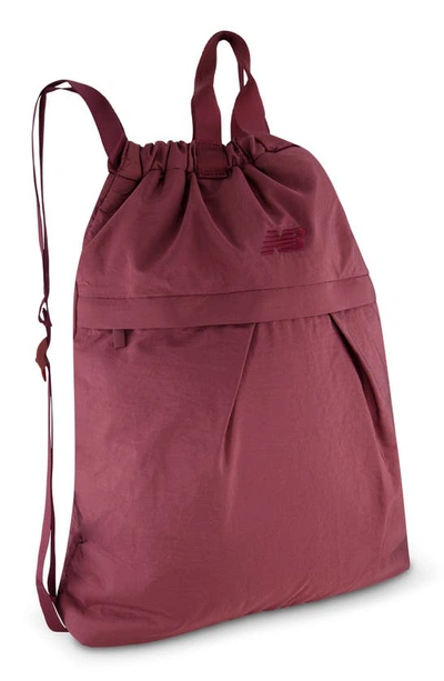 Shop New Balance Tote Backpack In Burgundy