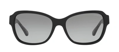 Shop Coach 0hc8232 551011 Rectangle Sunglasses In Grey