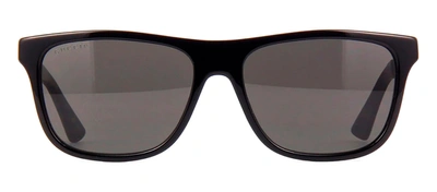 Shop Gucci Gg0687s 002 Wayfarer Polarized Sunglasses In Grey
