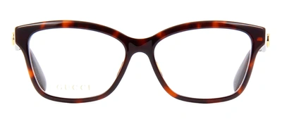 Shop Gucci Gg0798o W 005 Rectangle Eyeglasses In Clear