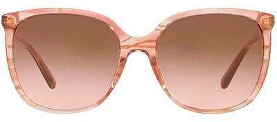 Shop Michael Kors Mk 2137 U 317513 Square Sunglasses In Brown