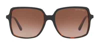 Shop Michael Kors Mk 2098 U 378113 Square Sunglasses In Grey