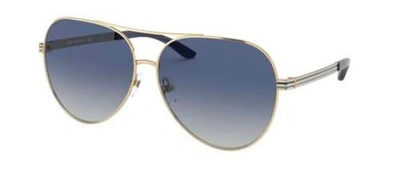 Shop Tory Burch Tb 6078 329314 Aviator Sunglasses In Blue
