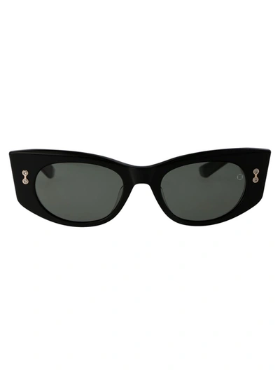 Shop Akoni Sunglasses In Black W/g-15