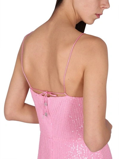 Shop Rotate Birger Christensen Rotate Sequined Dress In Pink