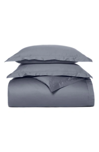 Shop Boll & Branch Signature Hemmed Duvet Set In Mineral