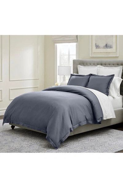 Shop Boll & Branch Signature Hemmed Duvet Set In Mineral