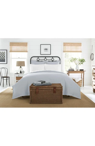 Boll & Branch Signature Organic Cotton Hemmed Duvet Set, King/california King In Shore