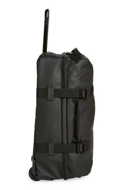 Shop Rains Small Travel Waterproof Carry-on Luggage In Black