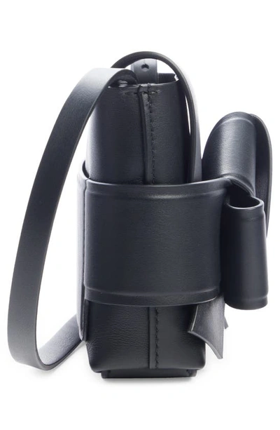 Shop Acne Studios Musubi Bow Detail Crossbody Bag In Black