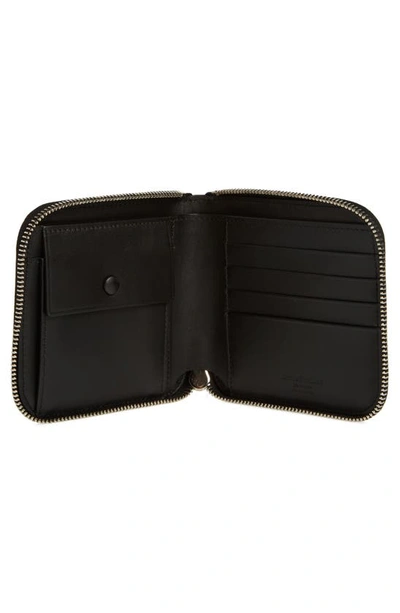 Shop Acne Studios Csarite Leather Wallet In Black