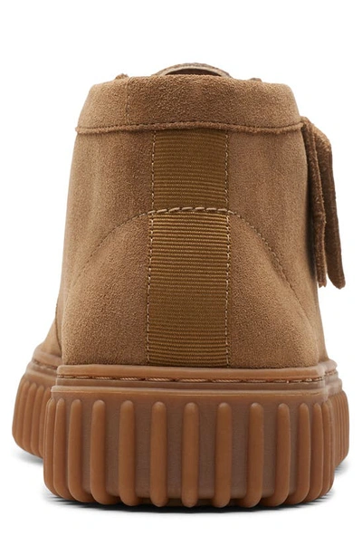 Shop Clarks Torhill Hi Chukka Boot In Dark Sand Suede