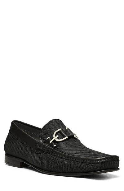 Shop Donald Pliner Dacio Moc Toe Loafer In Black/black