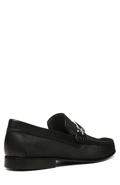 Shop Donald Pliner Dacio Moc Toe Loafer In Black/black