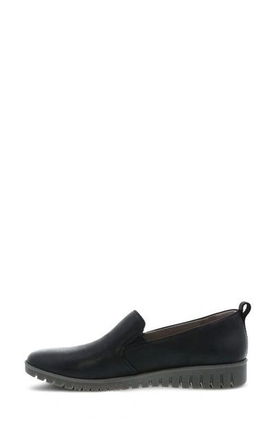 Shop Dansko Linley Slip-on Shoe In Black Burnished Calf