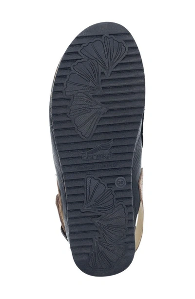Dansko Merrin Slingback Clog In Black Waxy Milled
