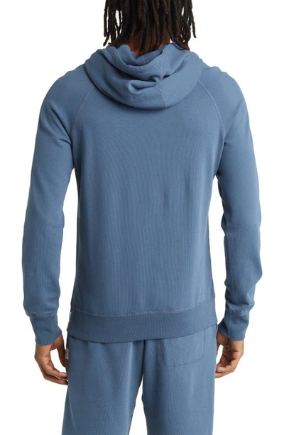 Shop Reigning Champ Lightweight Terry Pullover Hoodie In Washed Blue