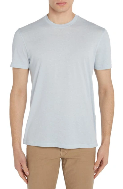 Shop Tom Ford Short Sleeve Crewneck T-shirt In Light Blue