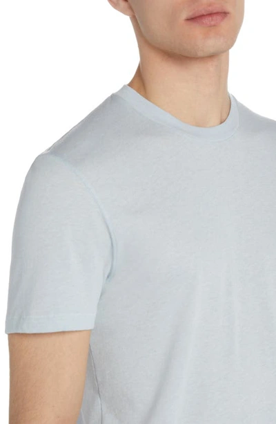 Shop Tom Ford Short Sleeve Crewneck T-shirt In Light Blue