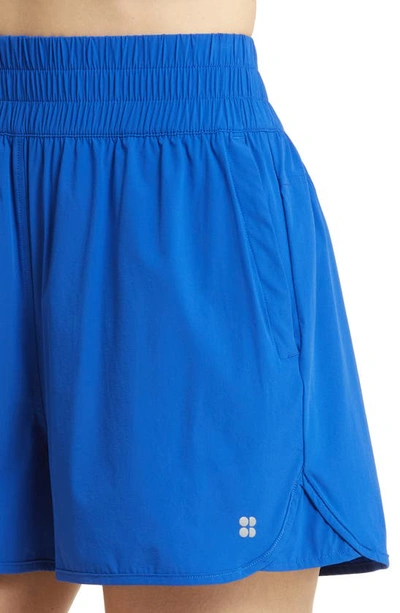 Shop Sweaty Betty Training Shorts In Lightning Blue