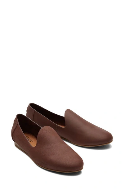 Shop Toms Darcy Flat Loafer In Dark Brown