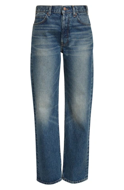 Shop Nili Lotan Smith High Waist Straight Leg Jeans In Simon Wash