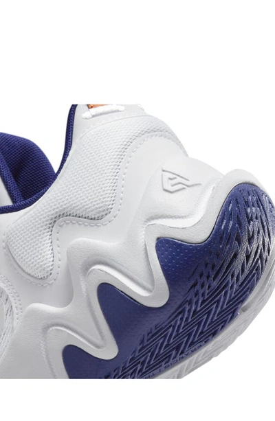 Shop Nike Kids' Giannis Immortality 2 Sneaker In White/ Multi-color/ Deep Blue