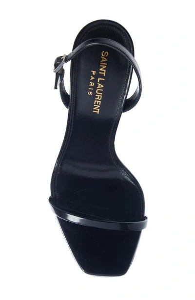 Shop Saint Laurent Opyum Ysl Slingback Sandal In Black