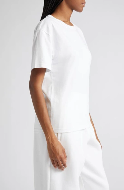 Shop Alexander Wang Essential Cotton Jersey T-shirt In 100 White