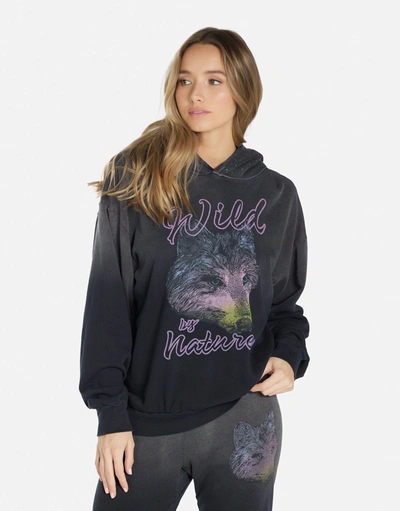 Lauren Moshi Harmony Wild Wolf In Jet Black Ombre