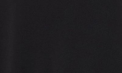 Cece Mock Neck Ruffle Dress In Rich Black