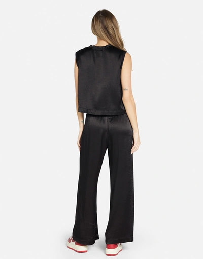 Lauren Moshi Linette Red Open Lip In Black