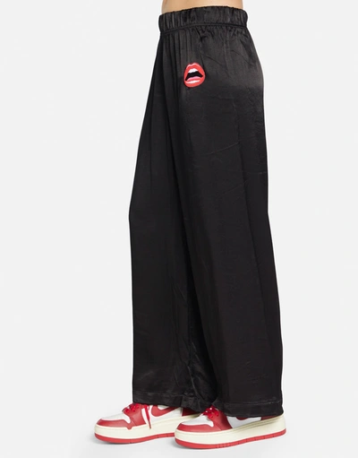 Lauren Moshi Martina Red Open Lip In Black