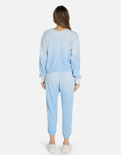 Lauren Moshi Spalding Retro Peace Face In Ice Blue Ombre