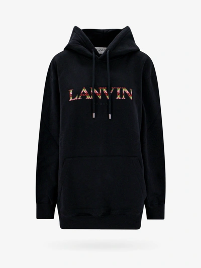 Shop Lanvin Paris Sweatshirt In Black