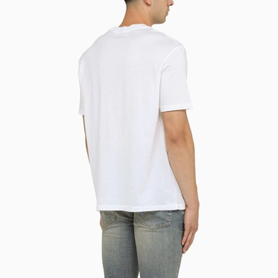 Shop Amiri Ma Bar Crew-neck T-shirt In White