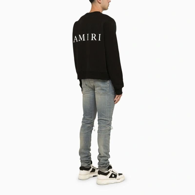 Shop Amiri Round-neck Sweatshirt Ma Logo In Black