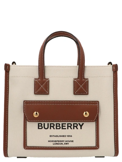 Cloth mini bag Burberry Beige in Cloth - 37723617