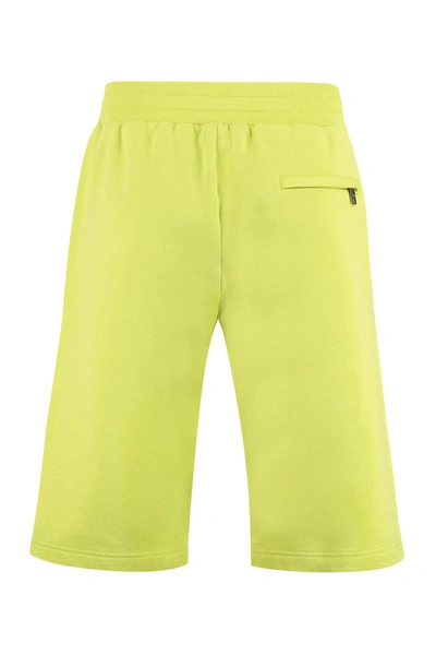 Shop Dolce & Gabbana Fleece Shorts In Green