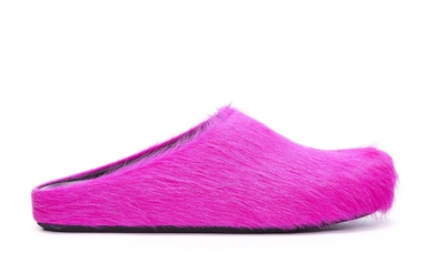 Shop Marni Sandals In Fuchsia