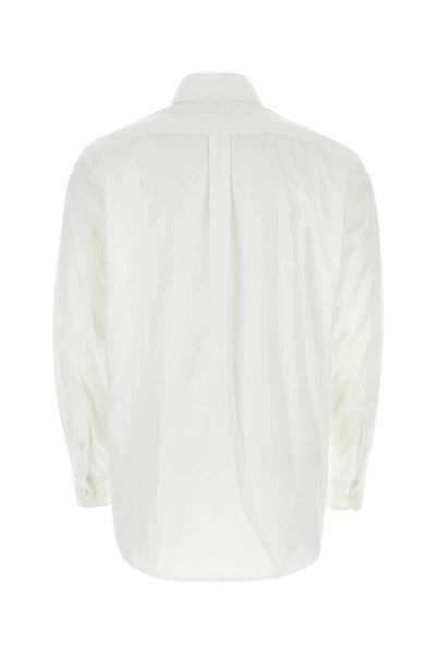 Shop Palm Angels Shirts In White