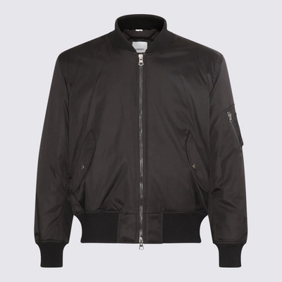 Shop Burberry Black Nylon Graves Casual Jacket