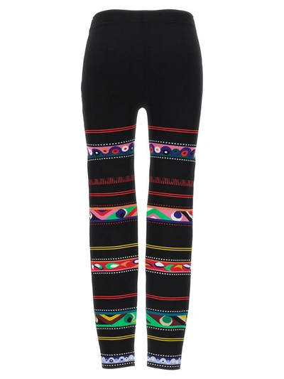 Shop Emilio Pucci Pucci Jacquard Patterned Leggings In Multicolor