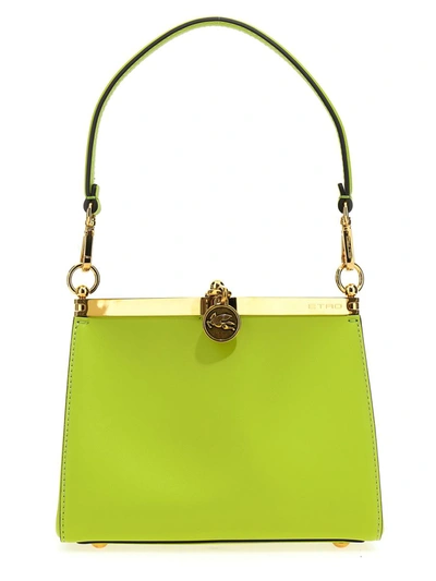 Shop Etro 'vela' Mini Shoulder Bag In Green